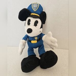 Disney Mickey Mouse New York City Police 11" Stuffed Plush Disney Store W/Tag